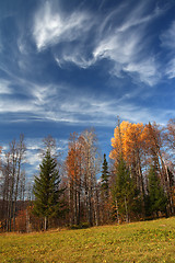 Image showing autumn landscape in Ural mountains
