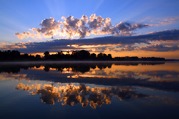 Image showing reflection sunrise