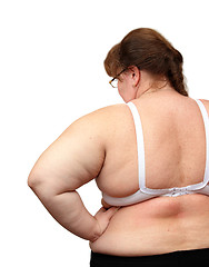 Image showing women with overweight from behind