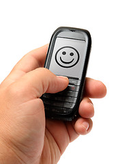 Image showing mobile phone in hand