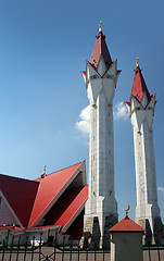 Image showing mosque with two minarets