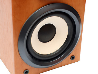 Image showing round bass sound speaker