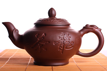 Image showing Clay teapot