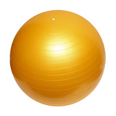 Image showing gymnastic yellow ball