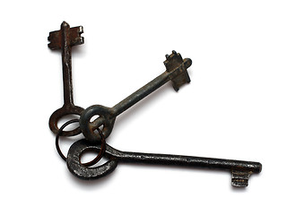 Image showing old rusty keys