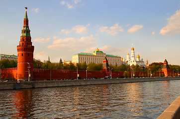 Image showing view from Moscow-river on kremlin