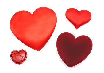 Image showing valentine day - four different hearts