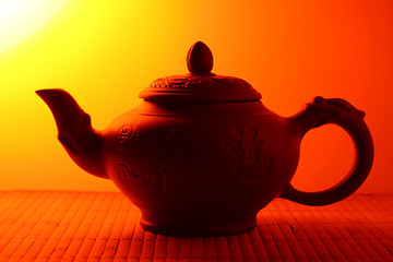 Image showing Clay teapot