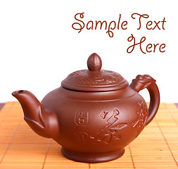 Image showing Clay teapot