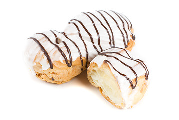 Image showing Cream eclairs