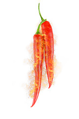 Image showing red hot chili peppers