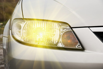 Image showing Car headlight