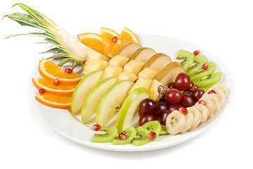 Image showing Fruit assortment closeup