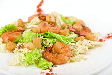 Image showing Shrimp tiger salad