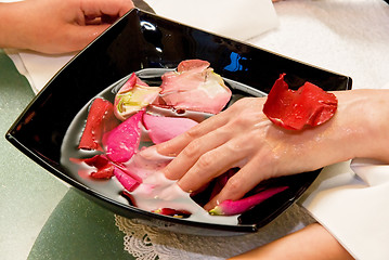 Image showing preparation to manicure