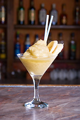 Image showing banana frozen cocktail