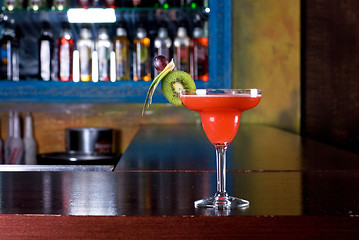 Image showing red cocktail