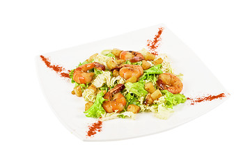 Image showing Shrimp tiger salad