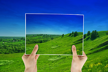 Image showing photo of green field