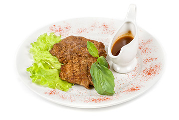 Image showing roasted pork steak