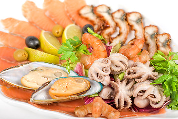 Image showing Seafood set