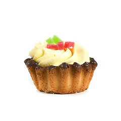 Image showing fruit jelly cupcake