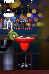 Image showing red cocktail