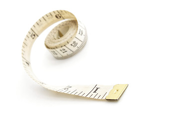 Image showing Measuring tape isolated on white