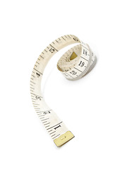 Image showing Measuring tape isolated on white