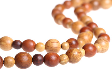 Image showing Wooden beads