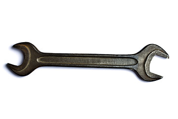 Image showing old wrench isolated on white 