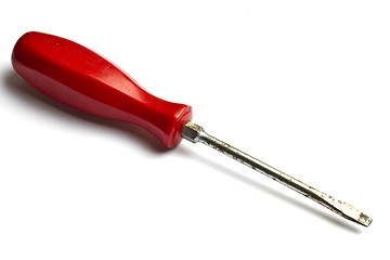 Image showing Red screwdriver isolated on white