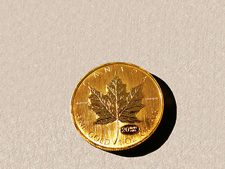 Image showing Canadian gold coin