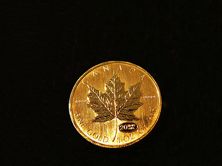 Image showing Canadian gold coin