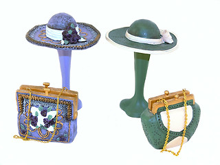Image showing Hat's and purse's 