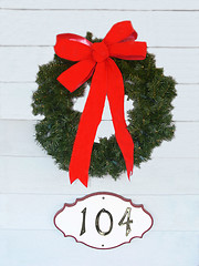 Image showing A Christmas wreath    