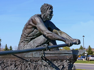 Image showing Rower statue   