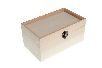 Image showing Small Wooden jewell box closed