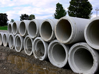 Image showing Concrete pipe   