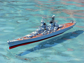 Image showing Model warship   