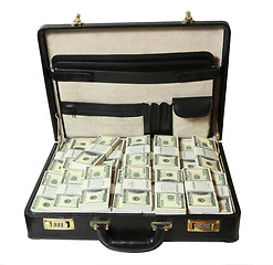 Image showing Case full of dollar 
