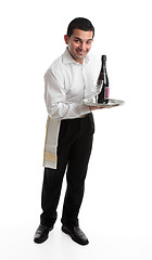 Image showing Cheerful Waiter or barman