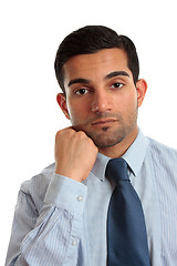 Image showing Thinking businessman