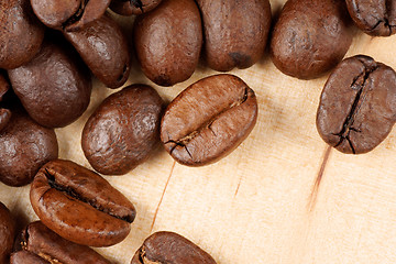 Image showing Coffee beans close-up