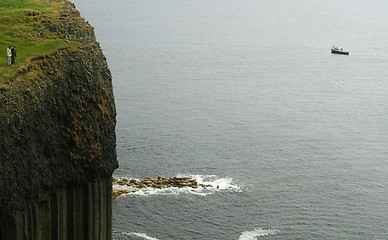 Image showing One step from the cliff