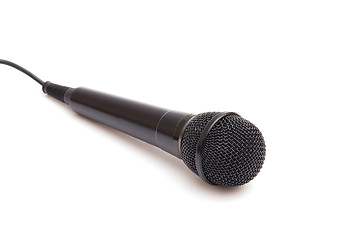 Image showing Black microphone