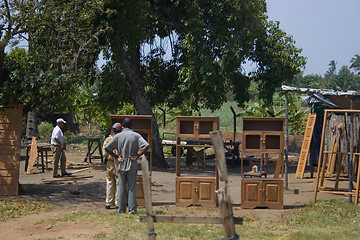 Image showing Roadside store in Mozambique