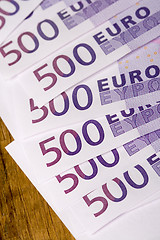 Image showing 500 euro banknotes