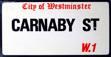 Image showing Carnaby Street sign