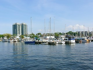 Image showing Hamilton yacht harbor  